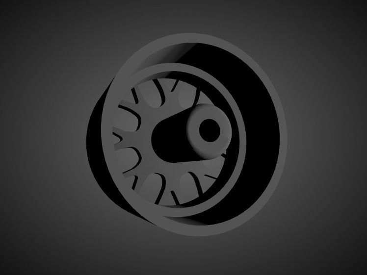 BBS RC rims with brakes and tires for Hot Wheels 3D print model_1