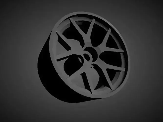 BBS FI-R rims with brakes and tires for Hot Wheels