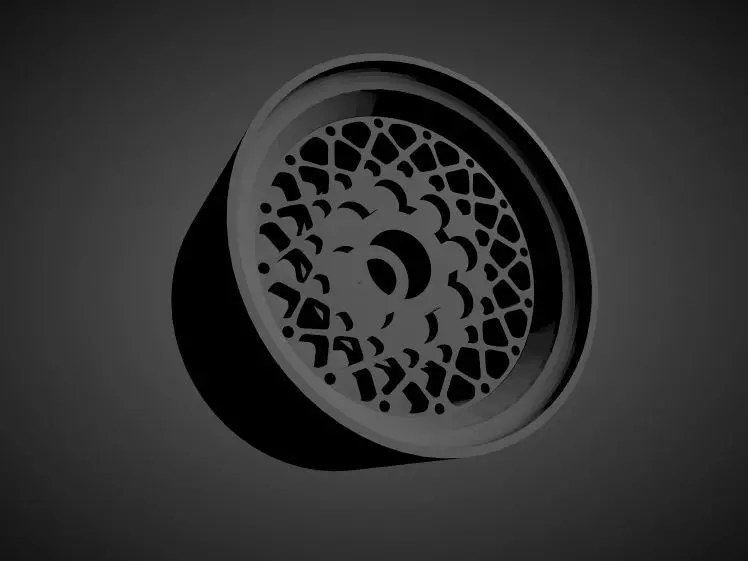 BBS E30 Rennsport rims with brakes and tires for Hot Wheels 3D print model_0