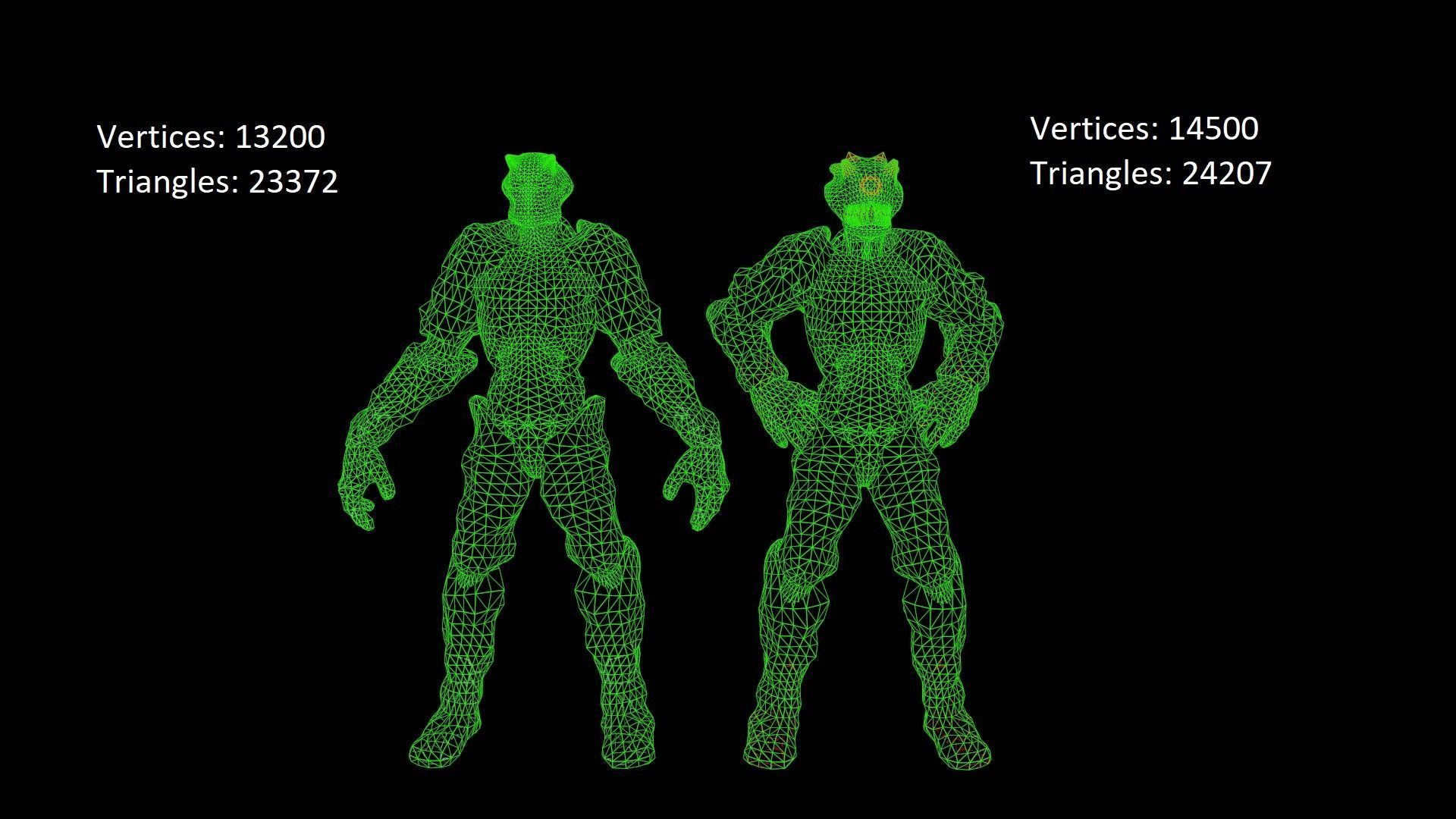 AlienSoldiers group of aliens Low-poly 3D model_2