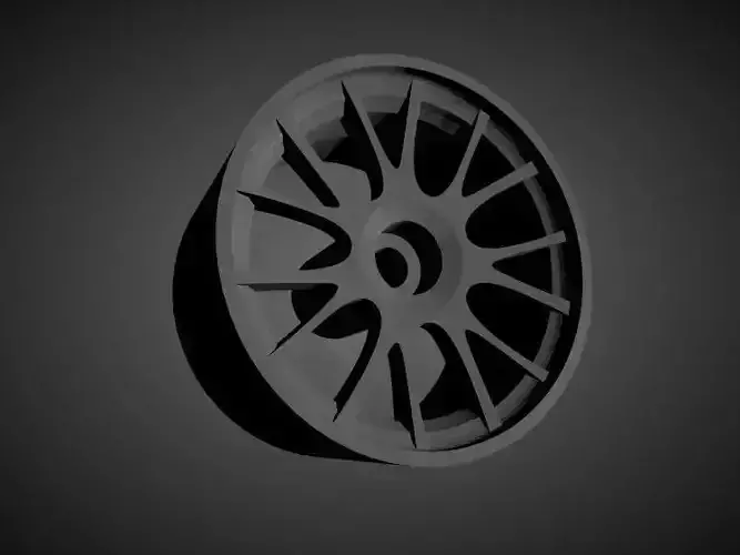 BBS CH-R rims with brakes and tires for Hot Wheels 3D print model