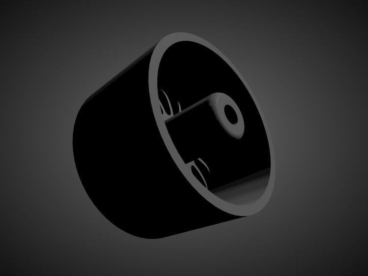 Alpine rims with brakes and tires for Hot Wheels - 3D print model_1