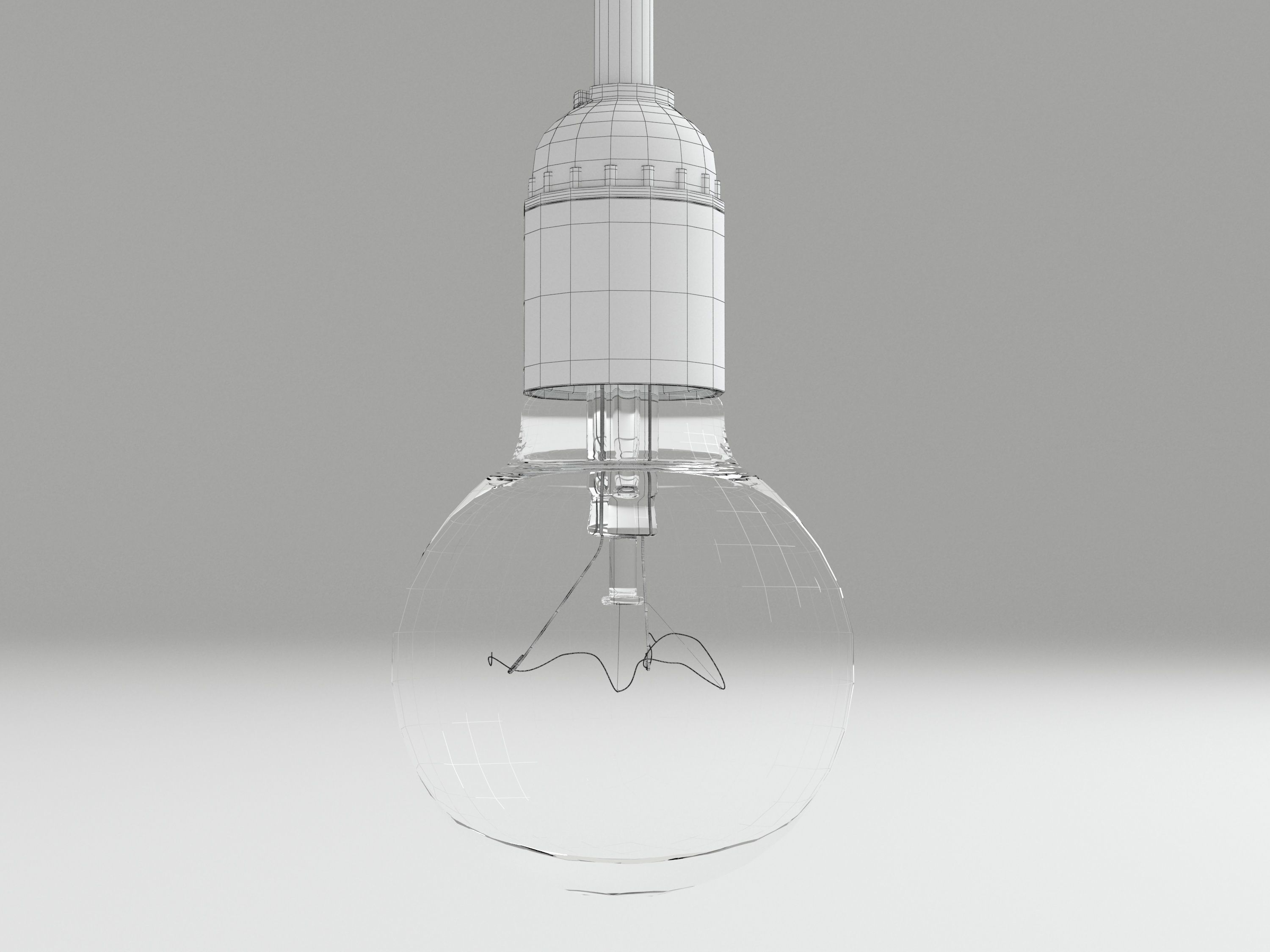 Bulb light 4 3D model_1