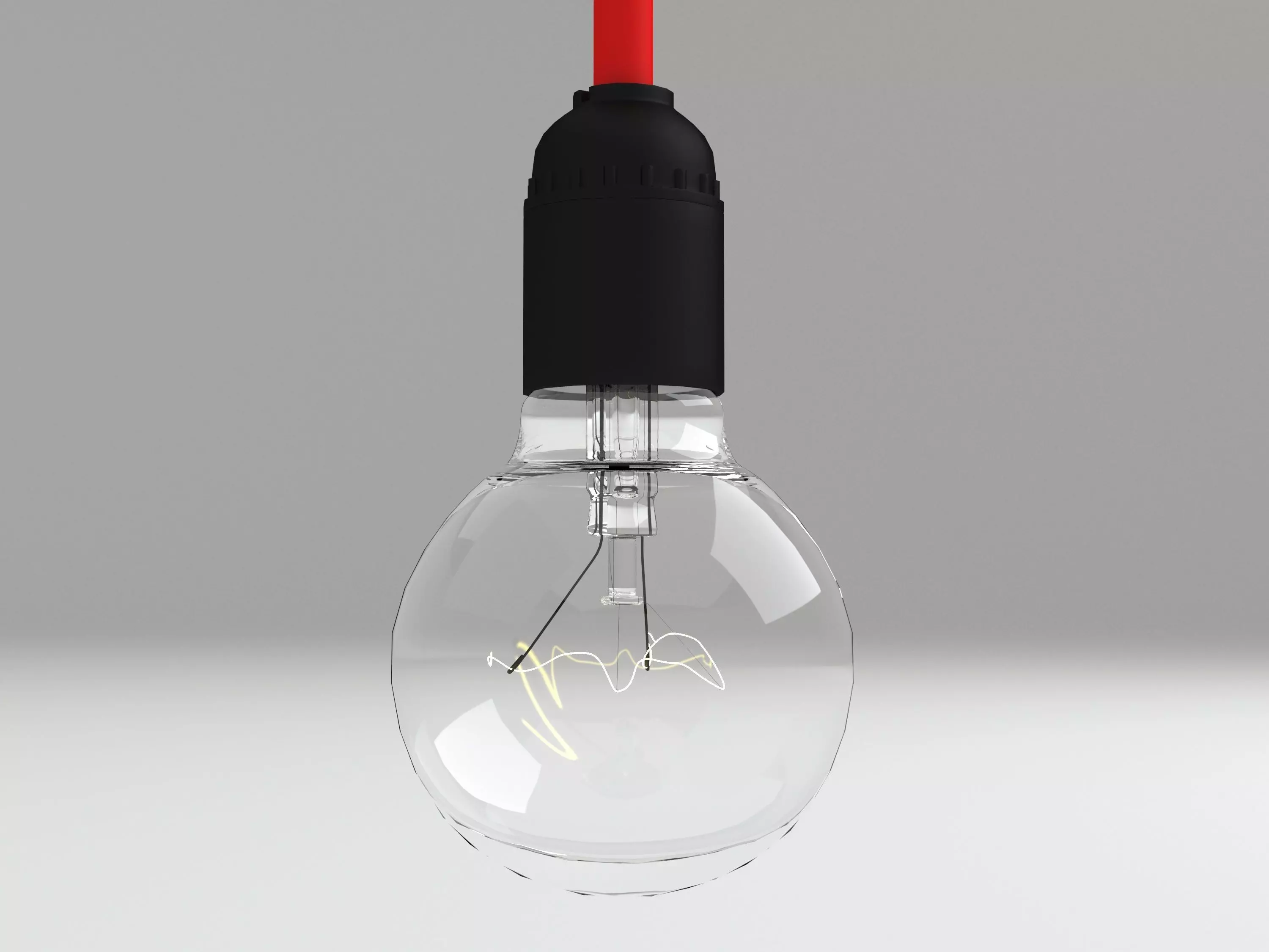 Bulb light 4 3D model_0