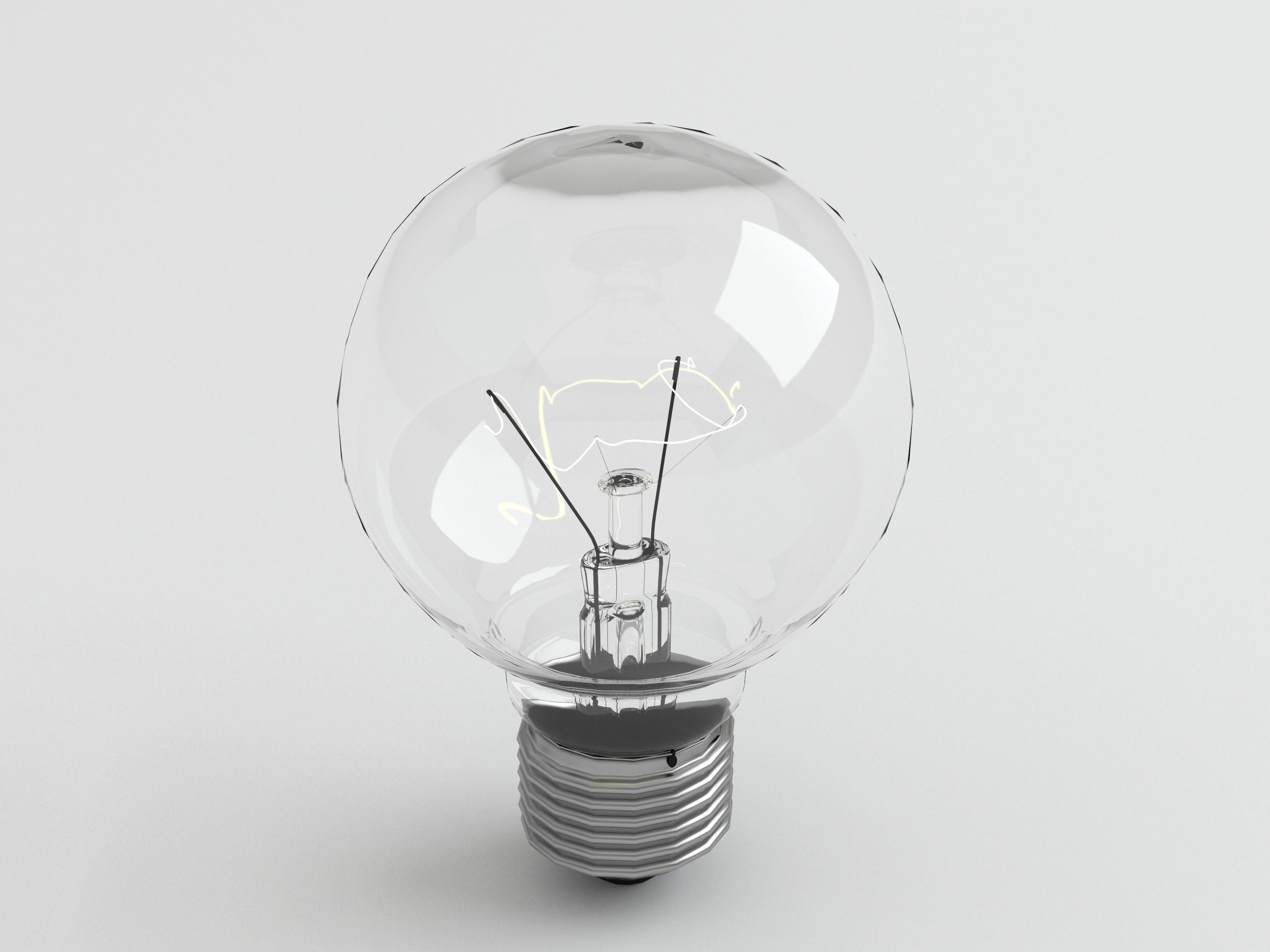 Bulb light 4 3D model_4