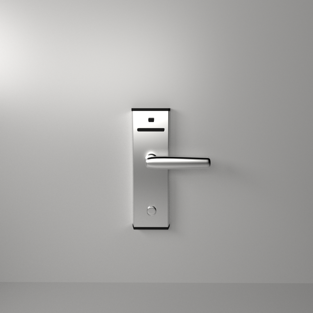 Keycard Lock 3D model_1