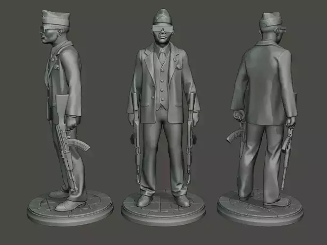 Dancing Coffin Meme B 001 3D print model