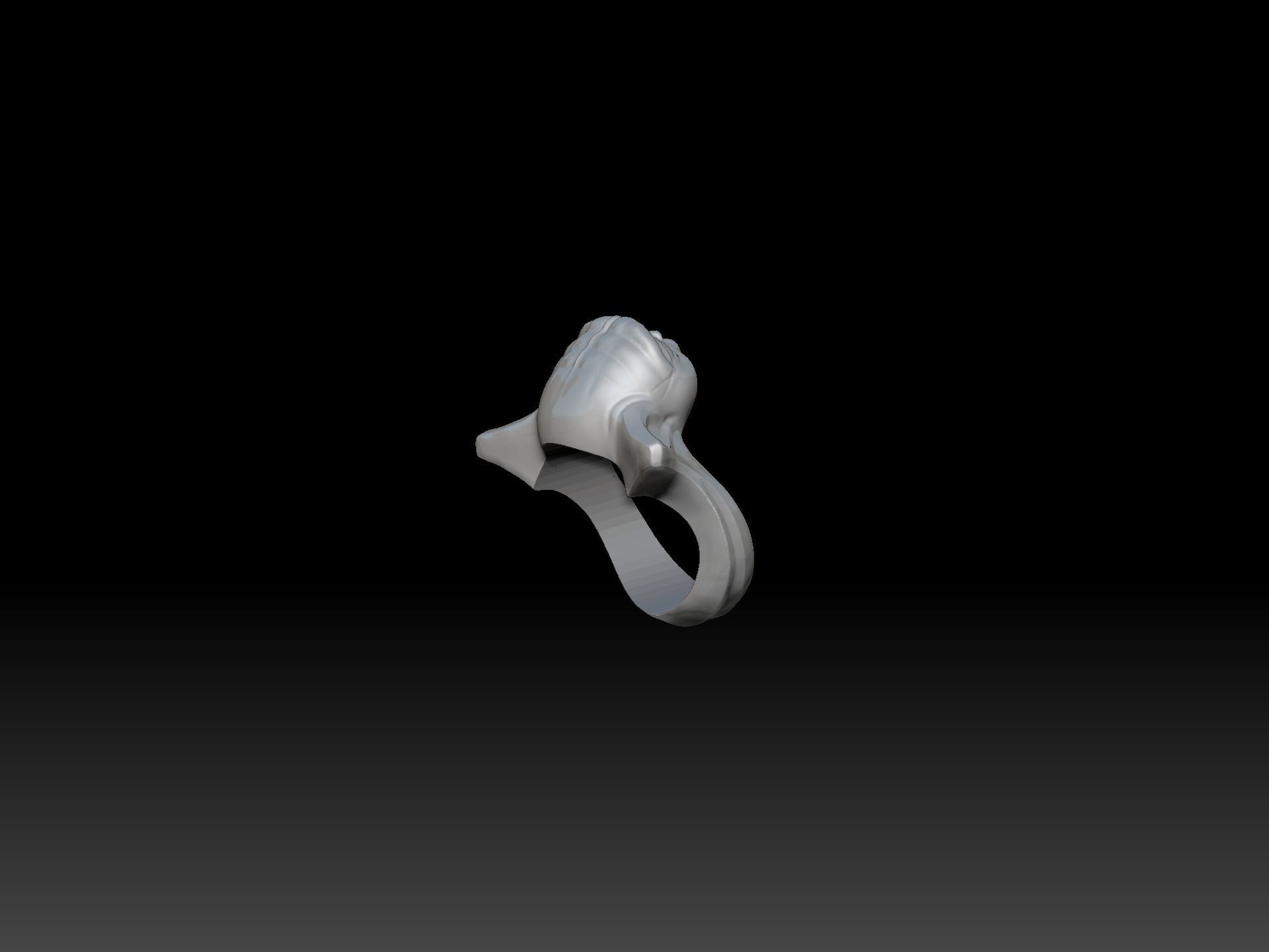 Baby yoda ring  3D print model_3