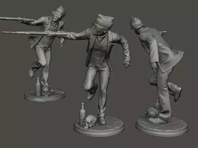 Dancing Coffin Meme B 003 3D print model