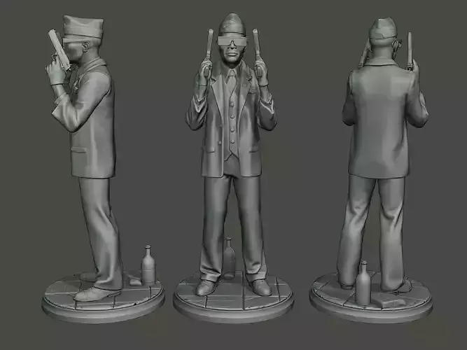 Dancing Coffin Meme B 004 3D print model