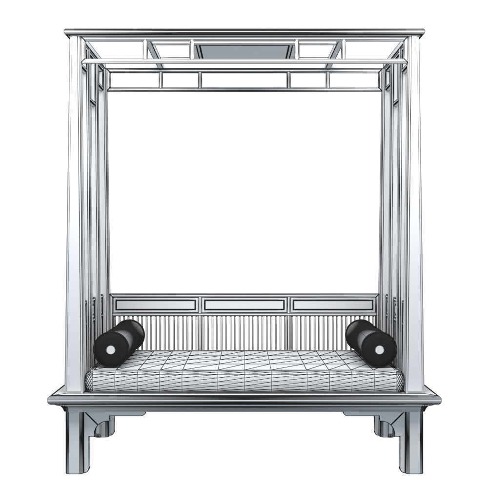 CANOPY BED 01 3D model_5