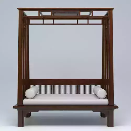 CANOPY BED 01 3D model