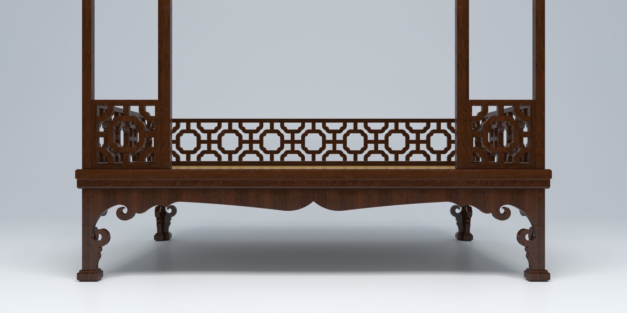 CANOPY BED SET 3D model_17