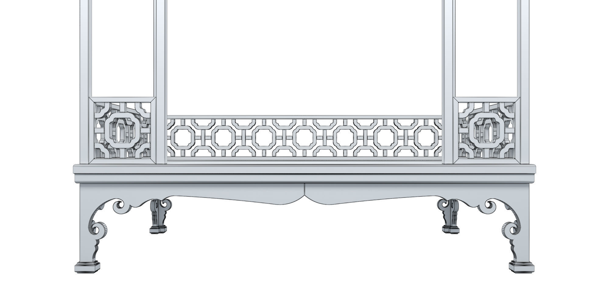 CANOPY BED SET 3D model_18