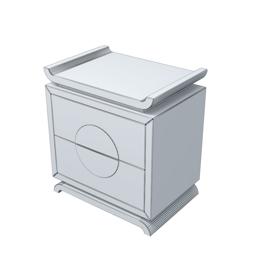 LOW SIDE TABLE Low-poly 3D model_4