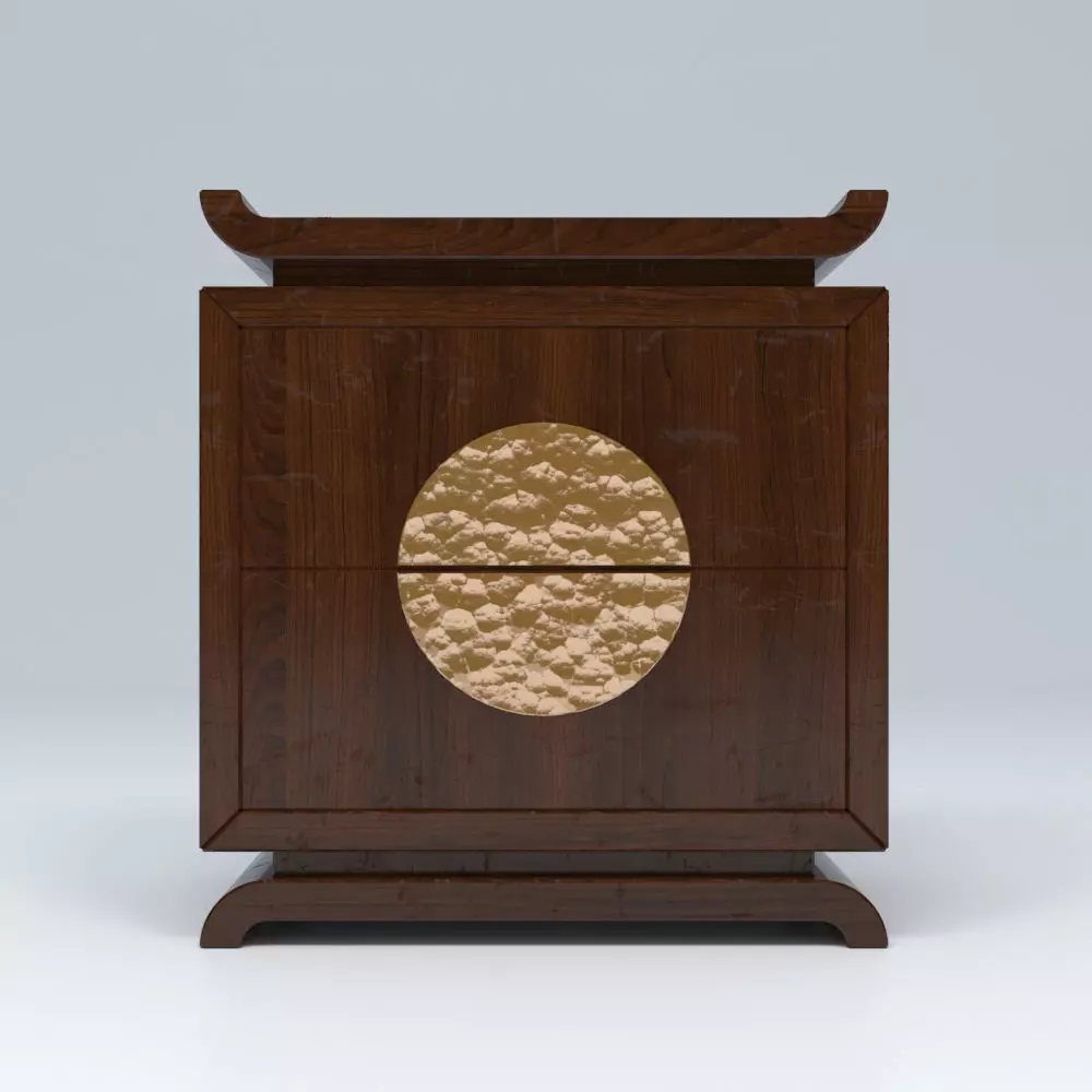 LOW SIDE TABLE Low-poly 3D model_0