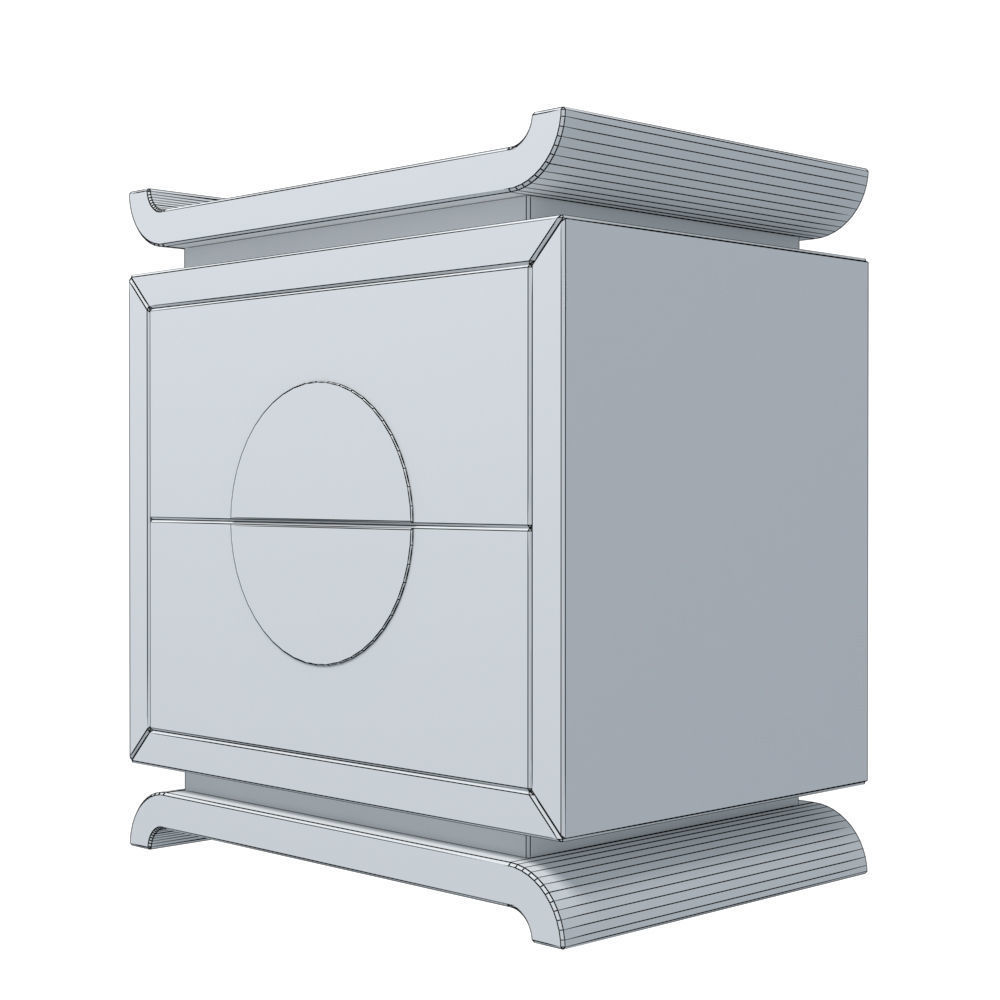 LOW SIDE TABLE Low-poly 3D model_5