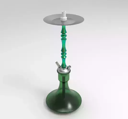 3D hookah with real dimentions 3D print model