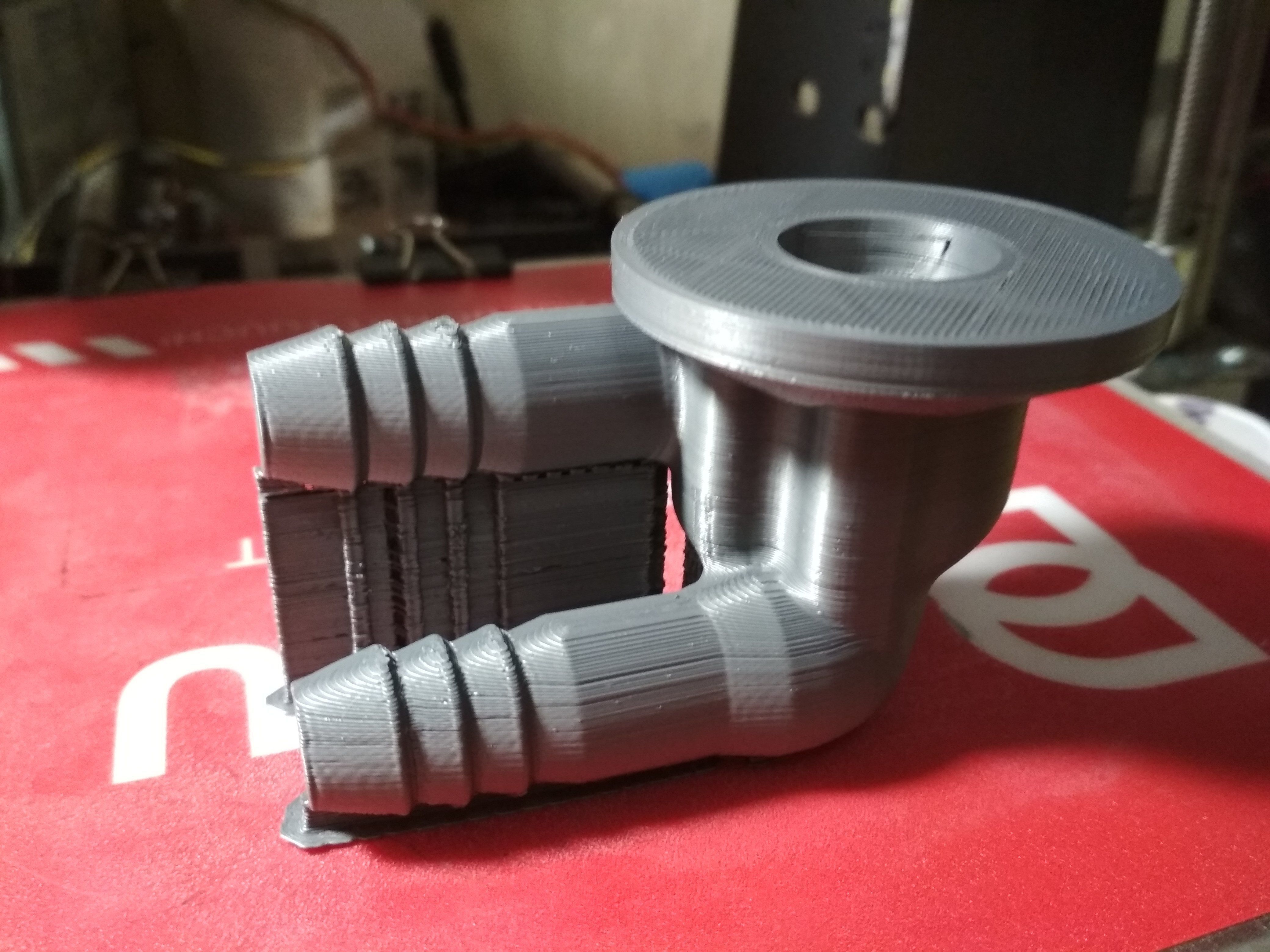 Housing for the idle valve 180 degree 3D print model_5