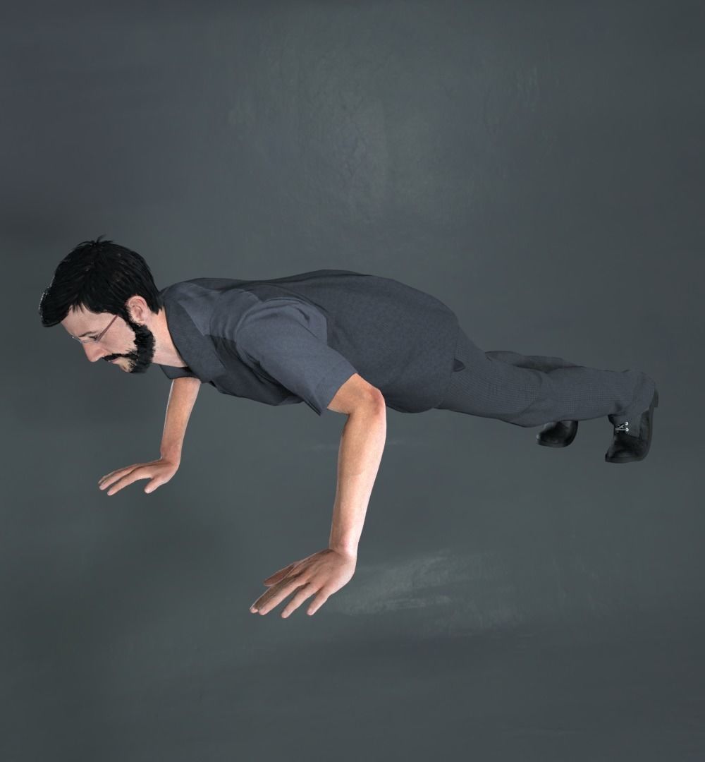 Rigged Male Character 3D model_3