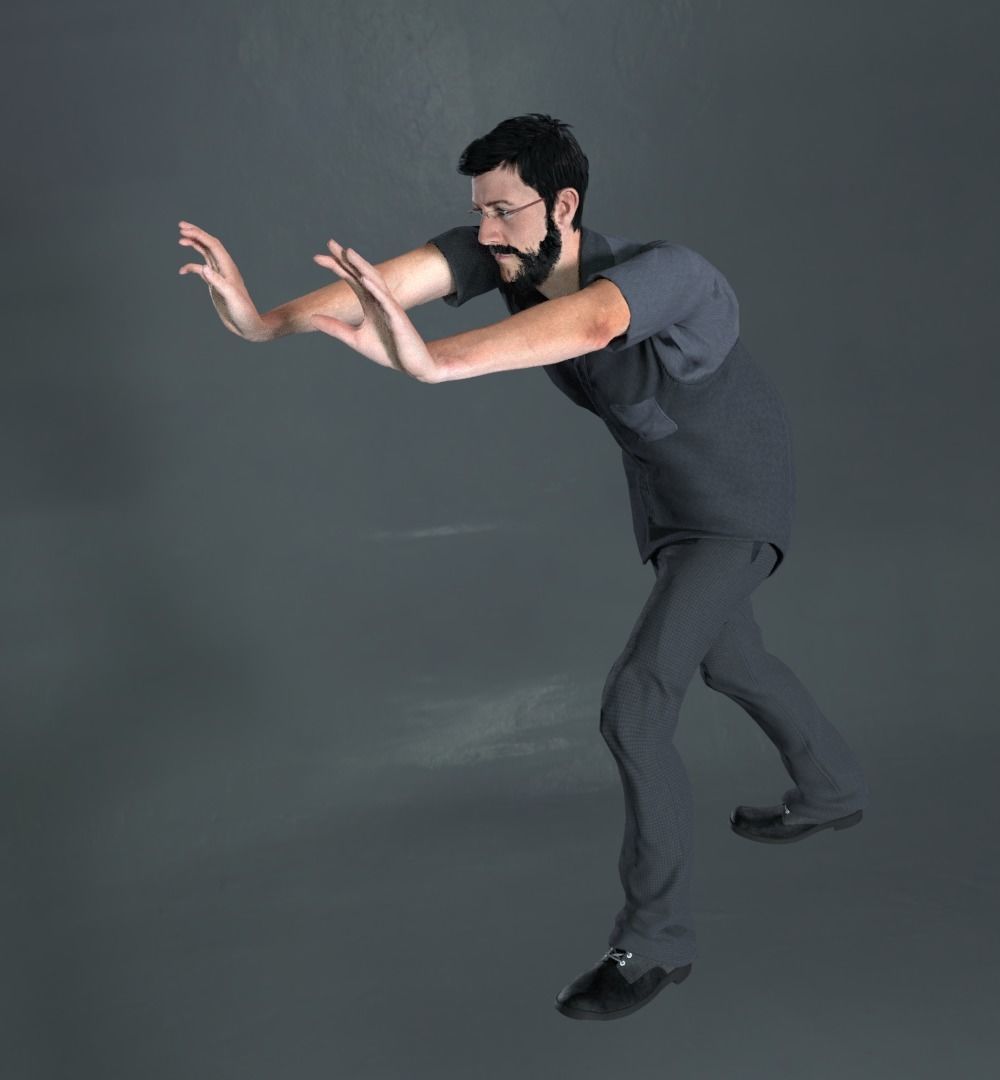 Rigged Male Character 3D model_4