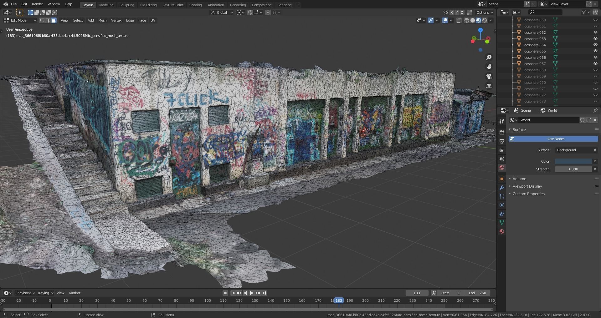Abandoned building - Photoscanned 3D model with 8k texture 3D model_3
