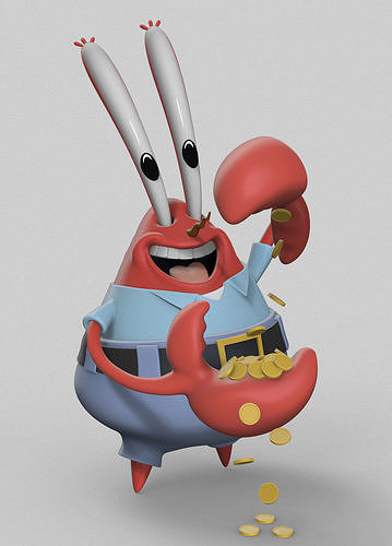 Mr Krabs 3D print model