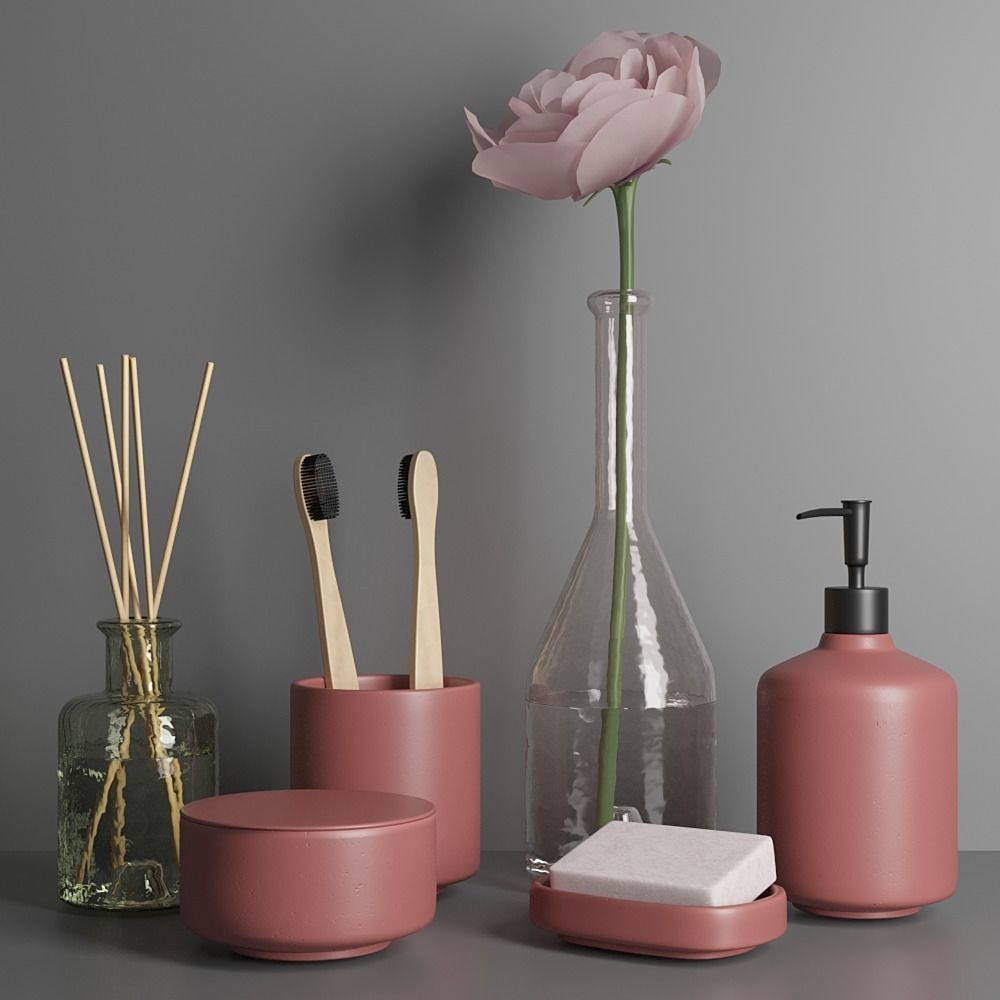 Bathroom set HM 3D model | CGTrader