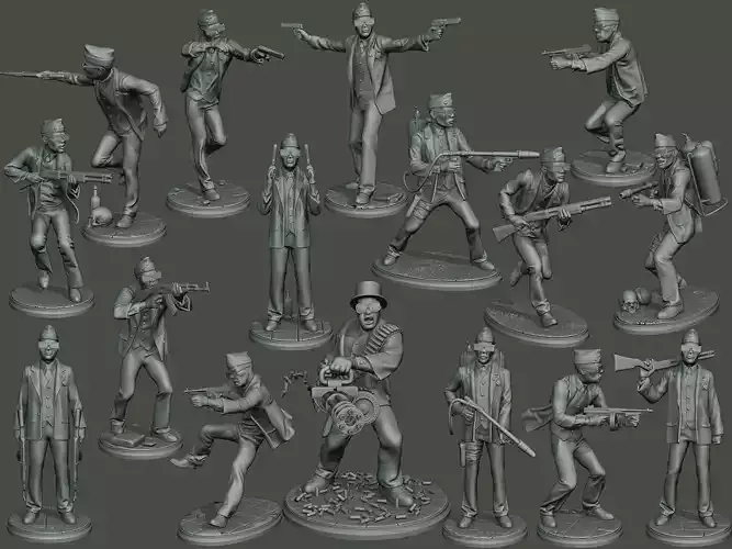 Dancing coffin meme B Pack 3D print model