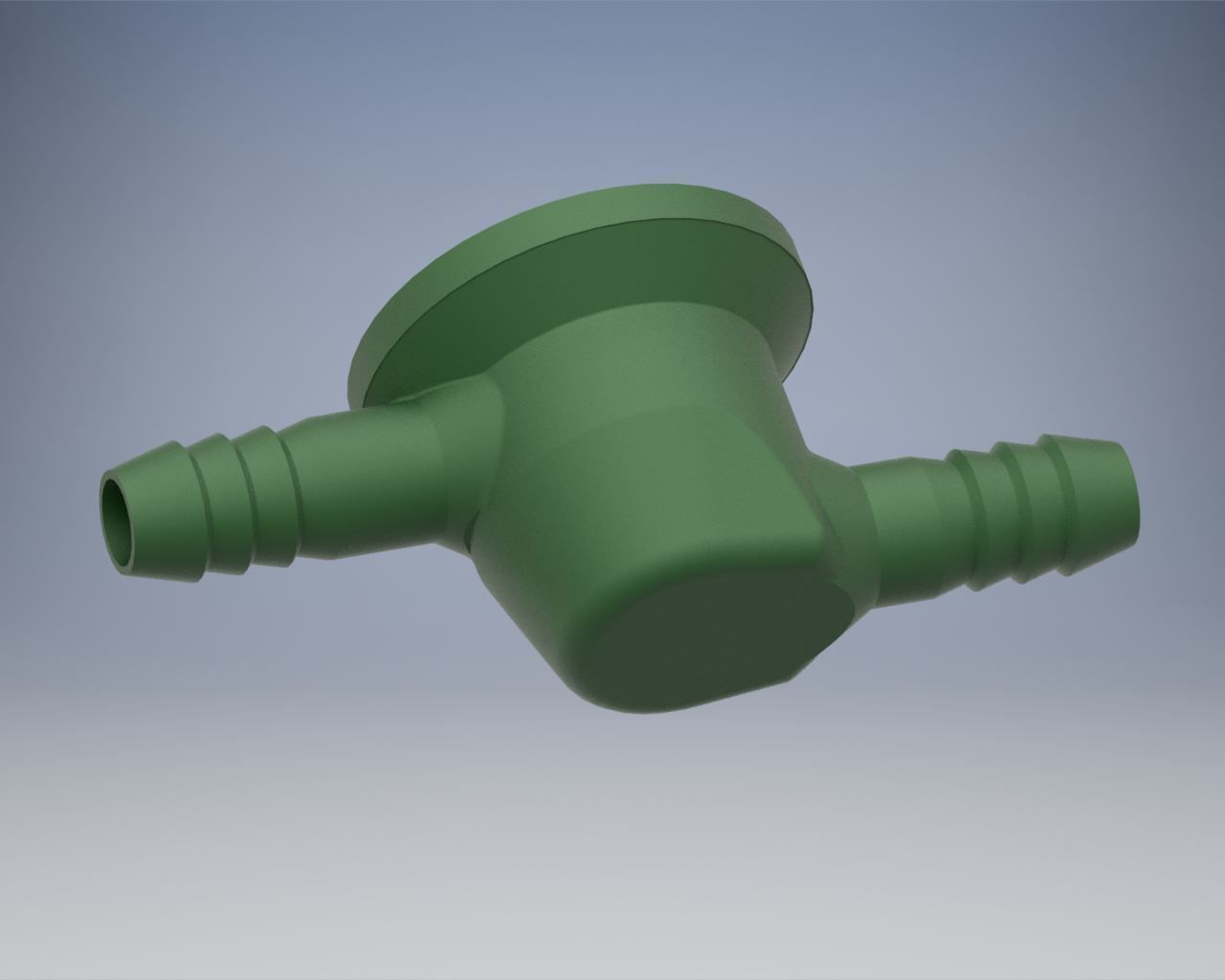 Housing for the idle valve opposition 3D print model_3