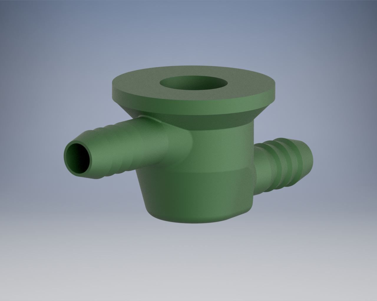 Housing for the idle valve opposition 3D print model_2