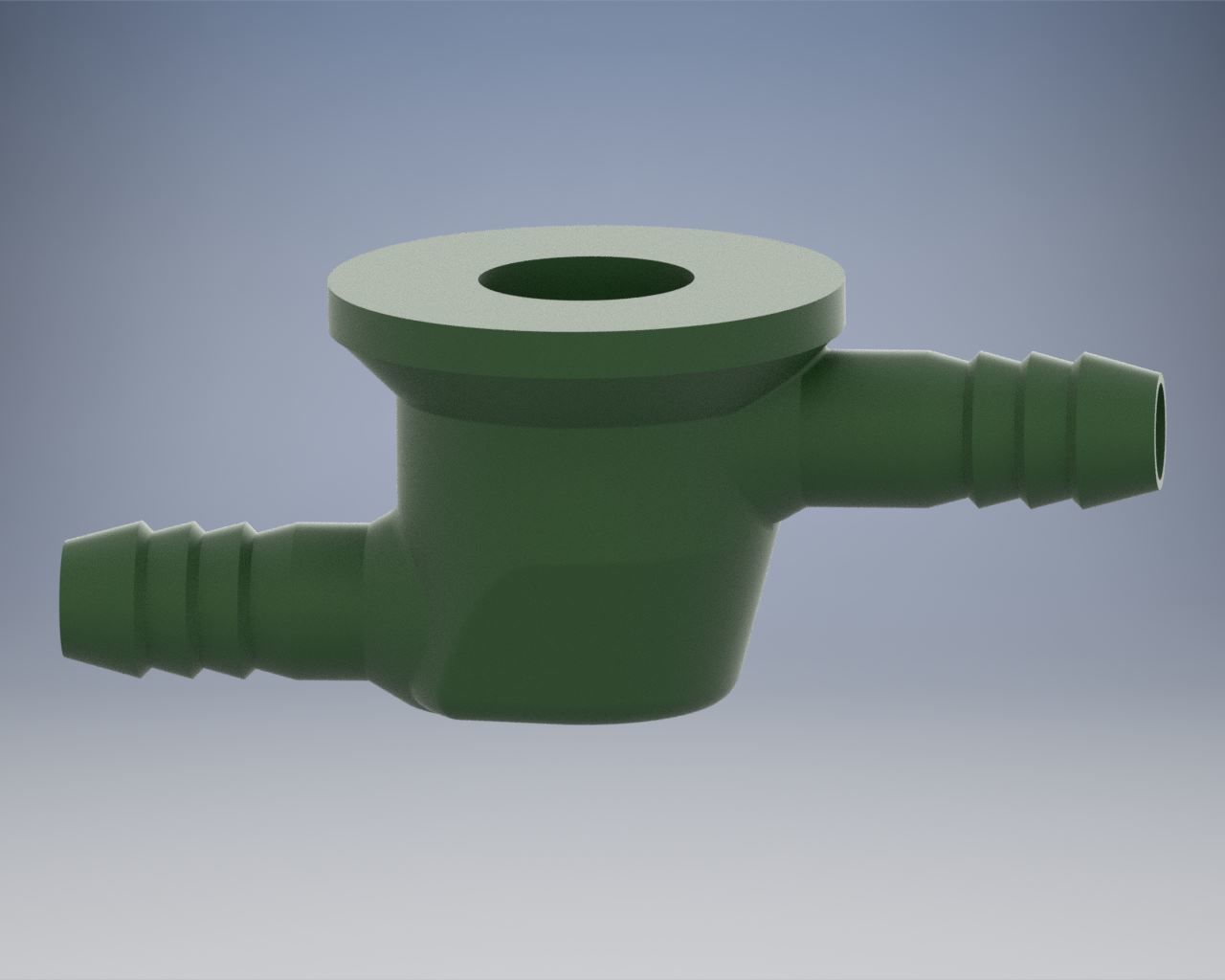 Housing for the idle valve opposition 3D print model_1