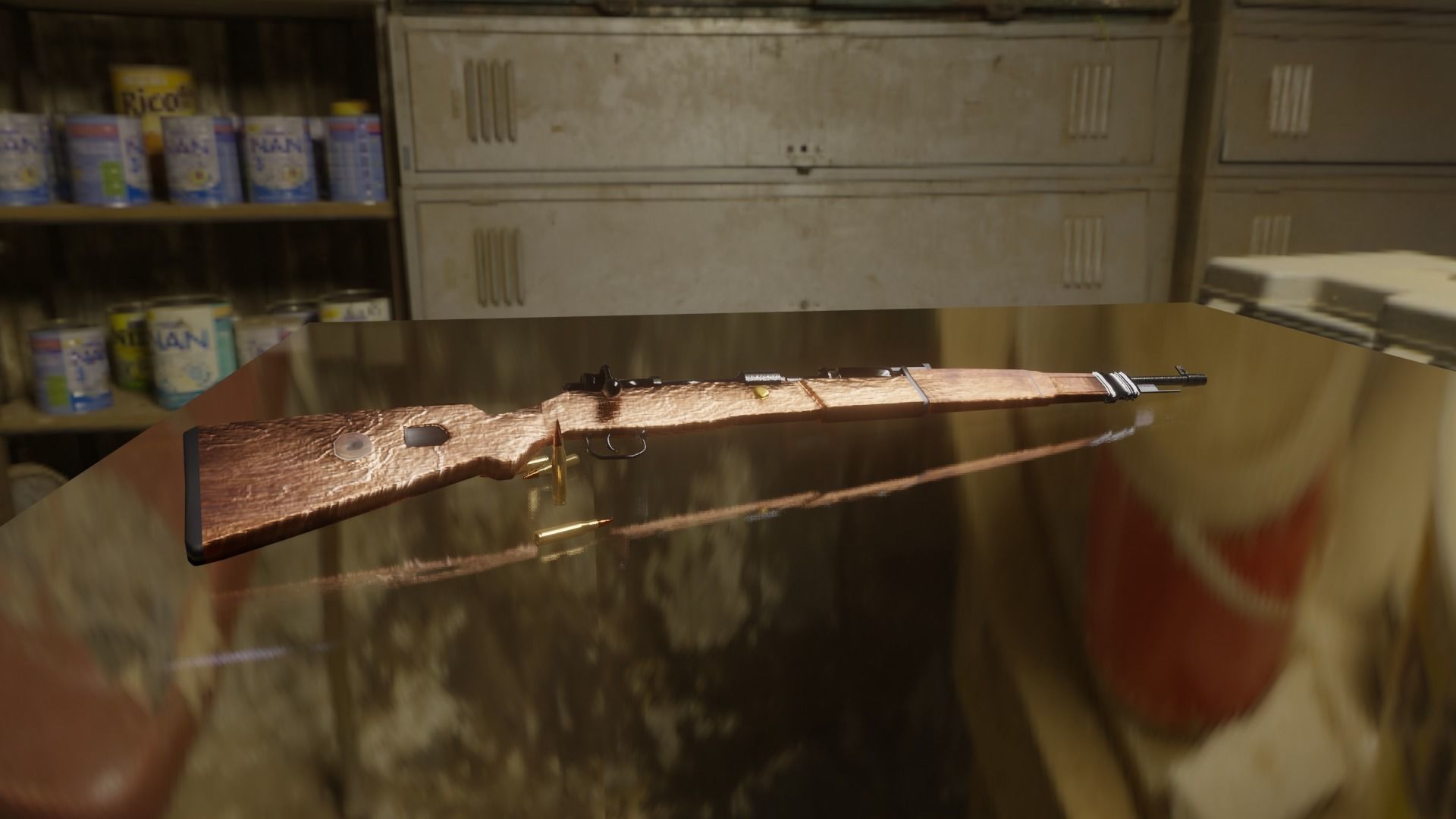 KAR98 wooden rifle Low-poly 3D model_2