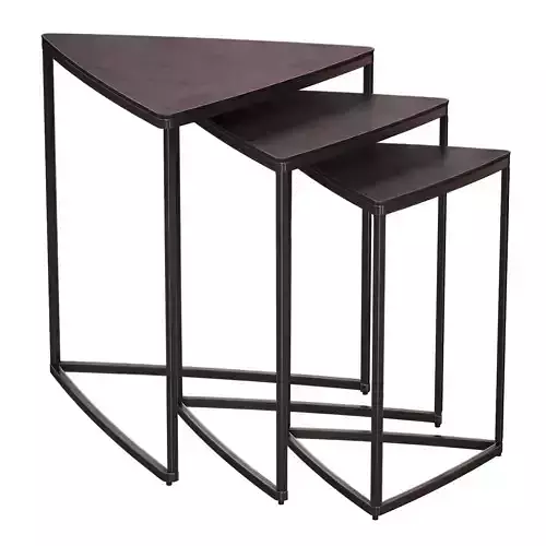 River Antique Rust Nesting Tables Crate and Barrel