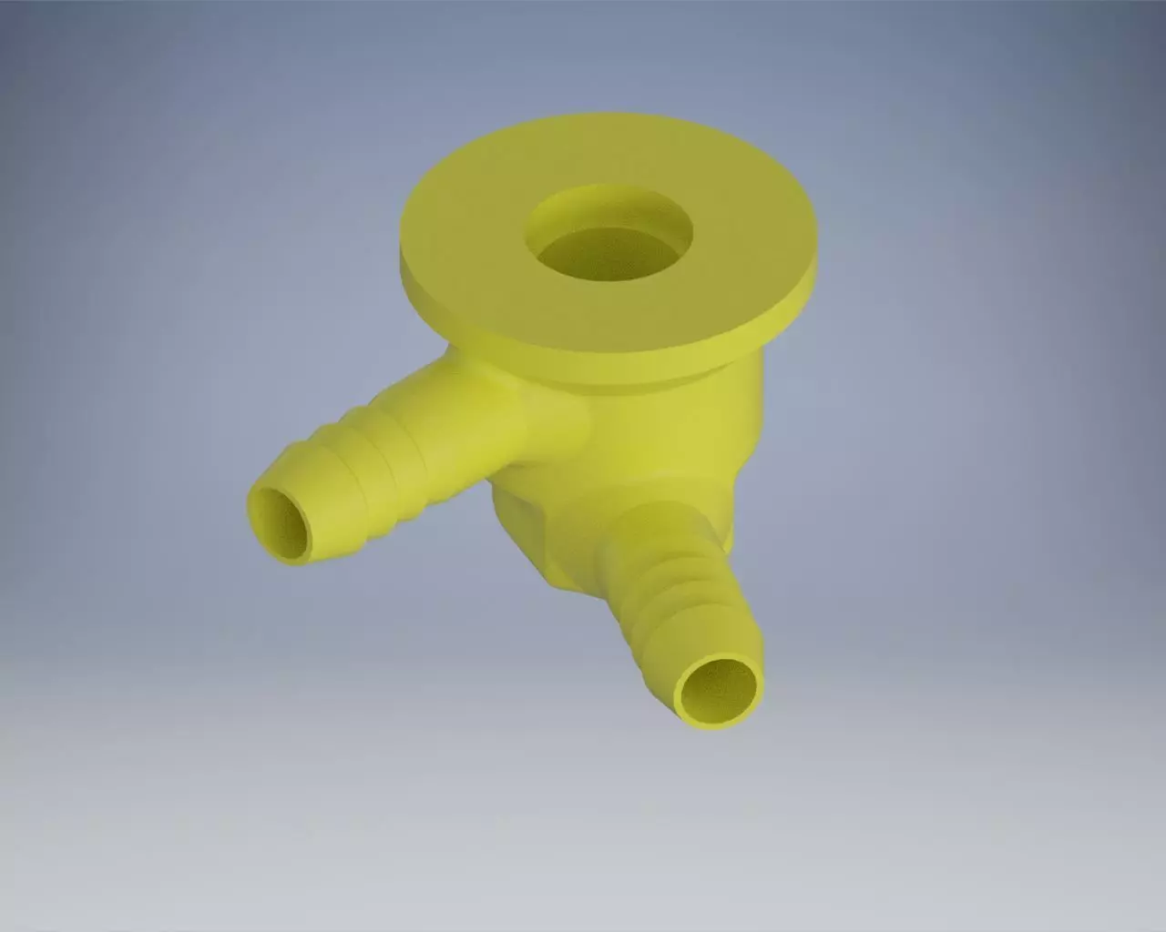 Housing for the idle valve horizontal 90 degree 3D print model