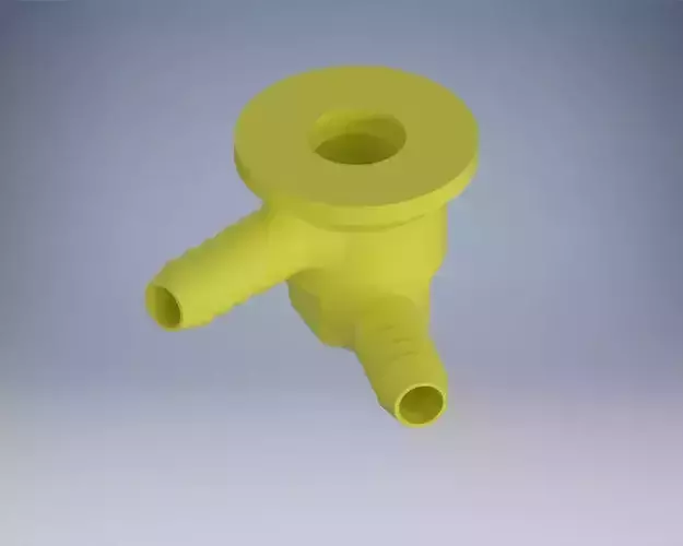 Housing for the idle valve horizontal 90 degree 3D print model