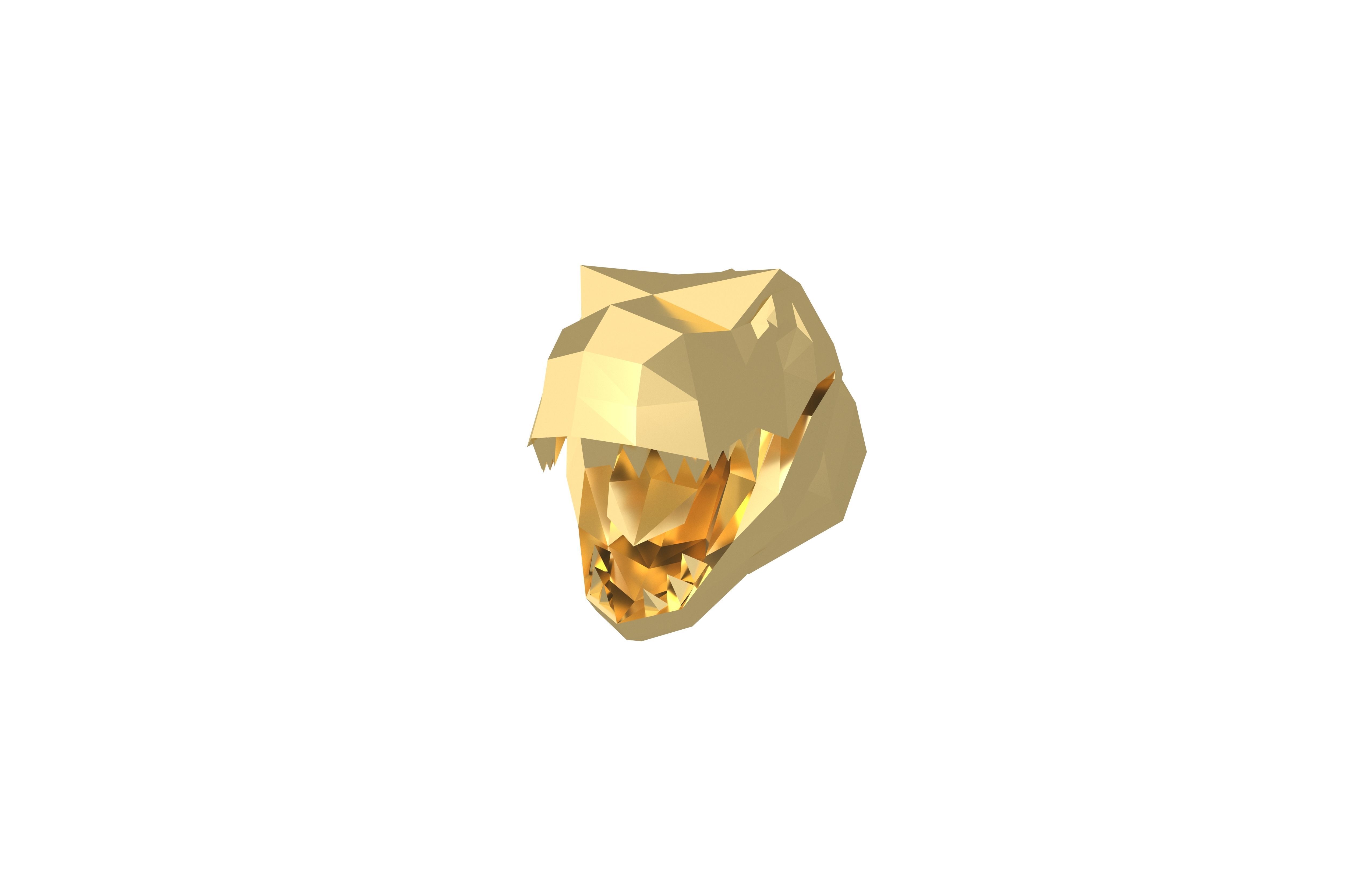 Tyrannosaurus Rex Head v1 003 Low-poly 3D model_2