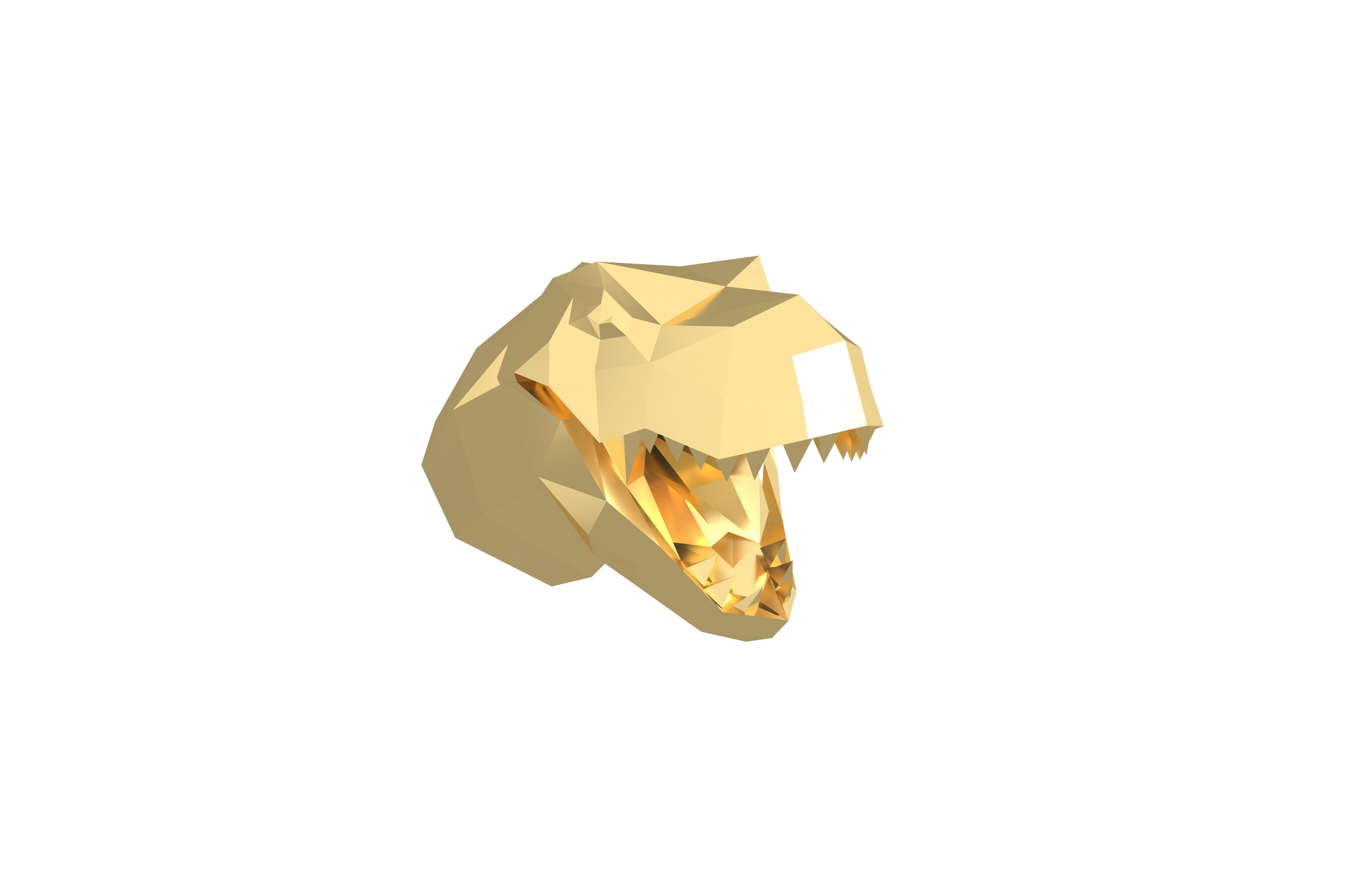 Tyrannosaurus Rex Head v1 003 Low-poly 3D model_3