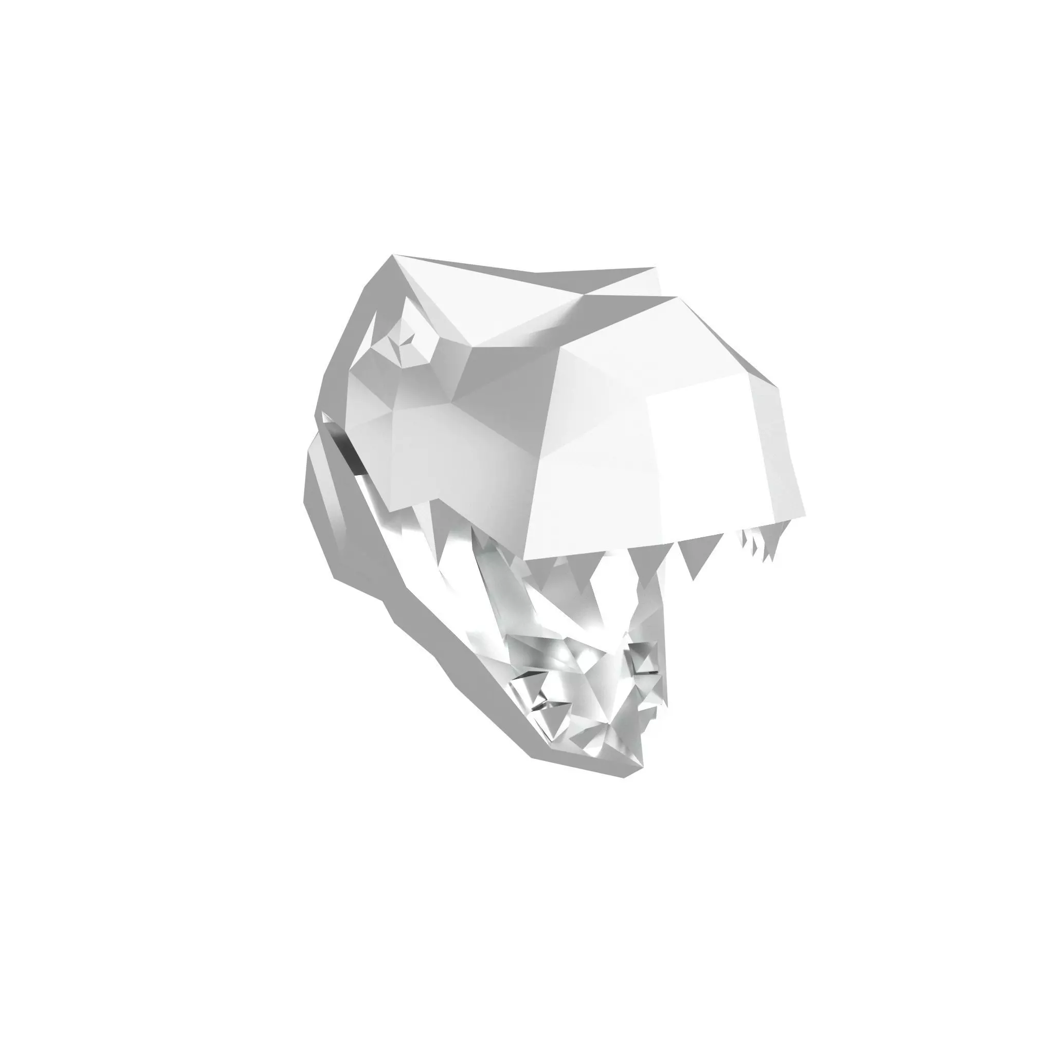 Tyrannosaurus Rex Head v1 004 Low-poly 3D model