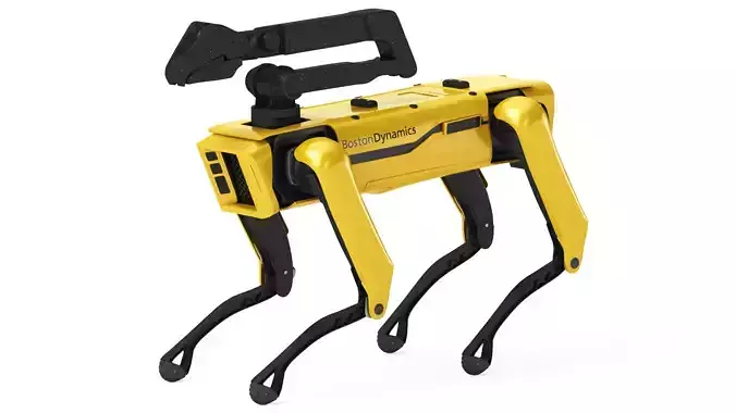 Robot Dog Boston Dynamics Spot Mini With Handle 3D model
