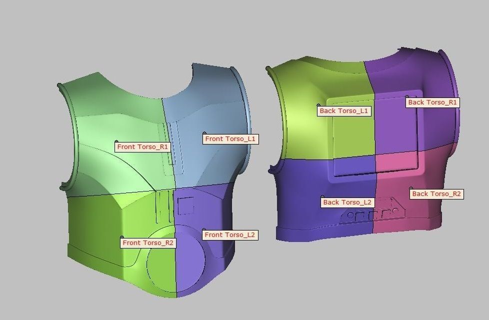 Q9-0 Full Size Wearable Torso- 3D Print Ready STL  3D print model_1