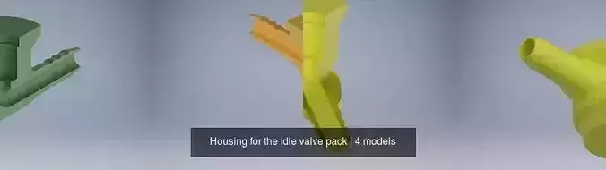 Housing for the idle valve pack 3D Model Collection