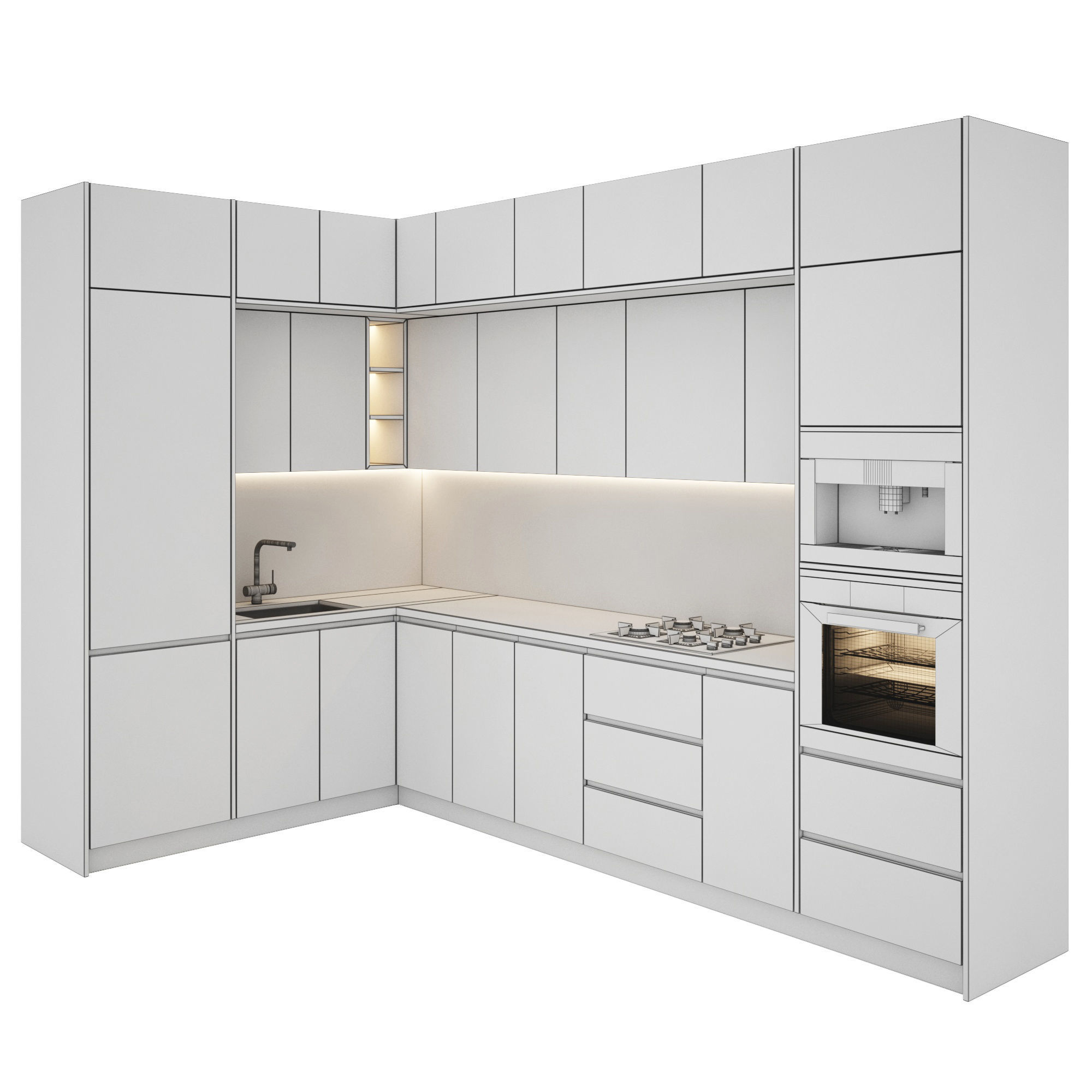 kitchen 021 3D model_4