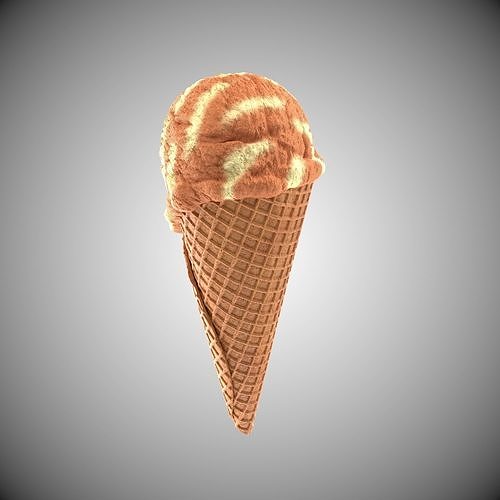 Icecream cone 3D model 2