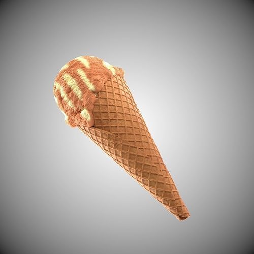 Icecream cone 3D model 5