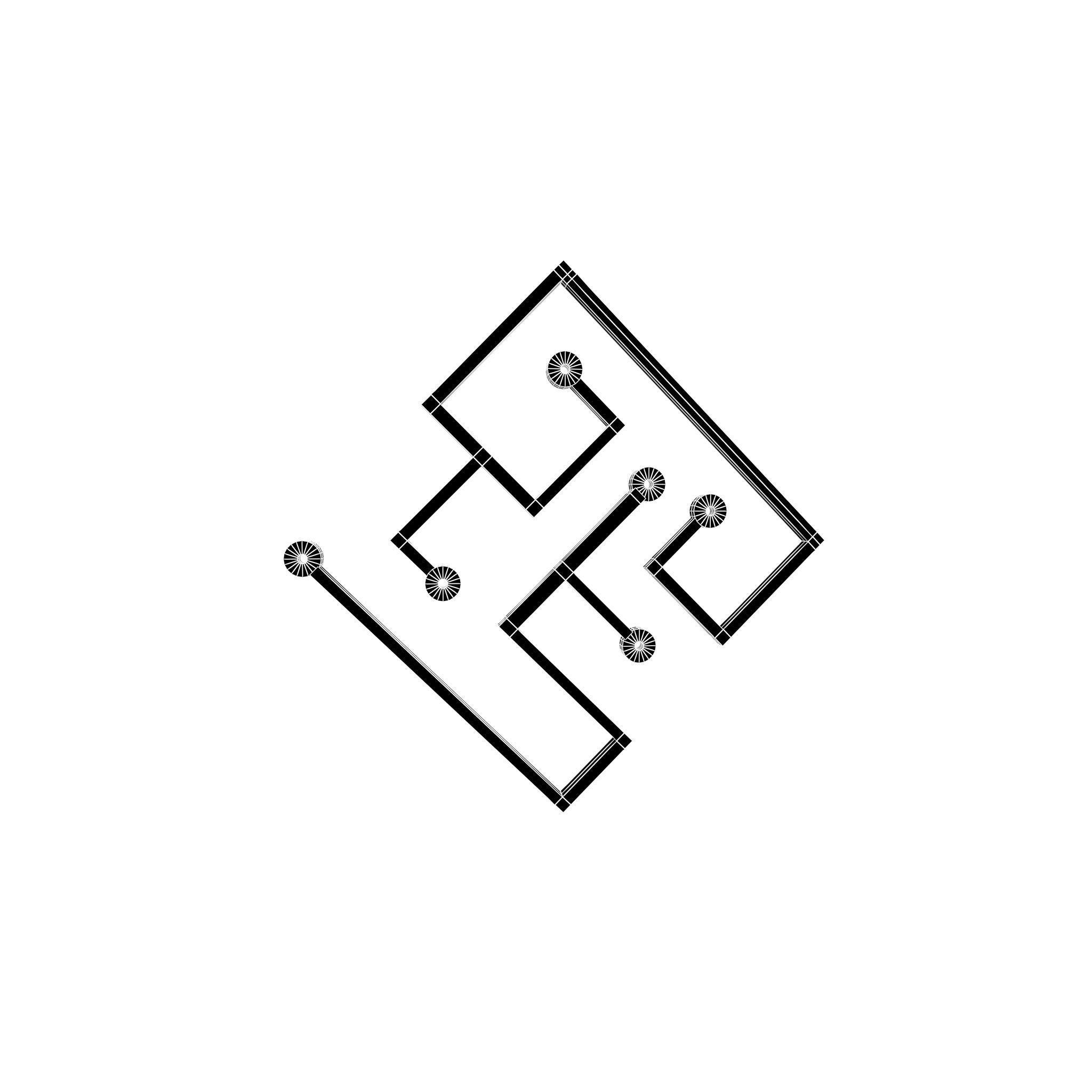 Technology Symbol v3 001 Low-poly 3D model_4