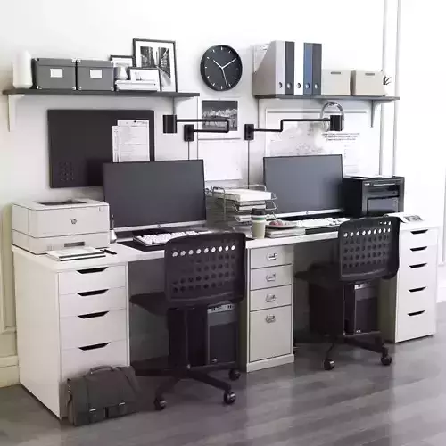 Office workplace 11 3D model