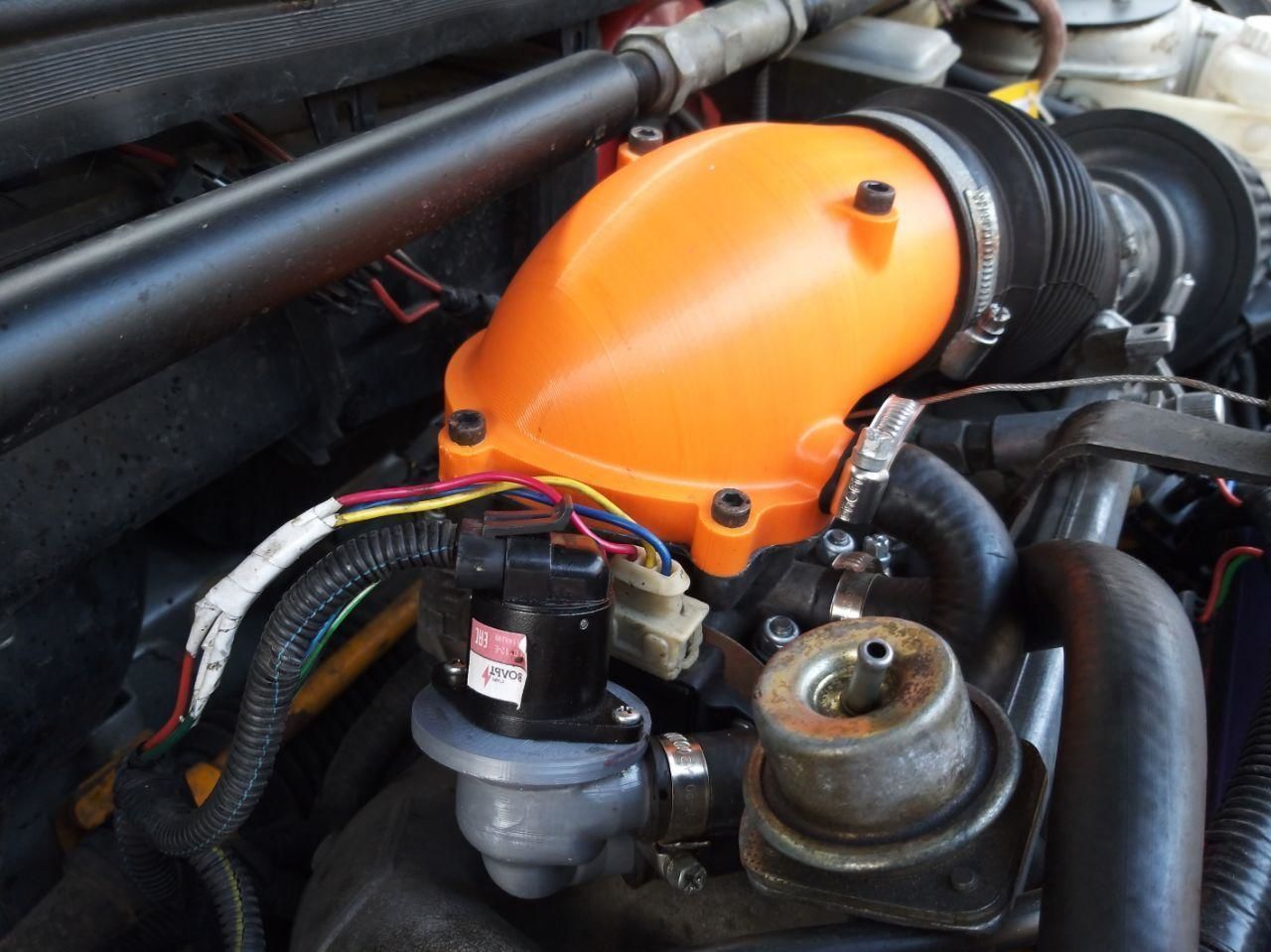 C20xe Powercap RIGHT PIPE 80 mm with fitting 16mm 3D print model_6