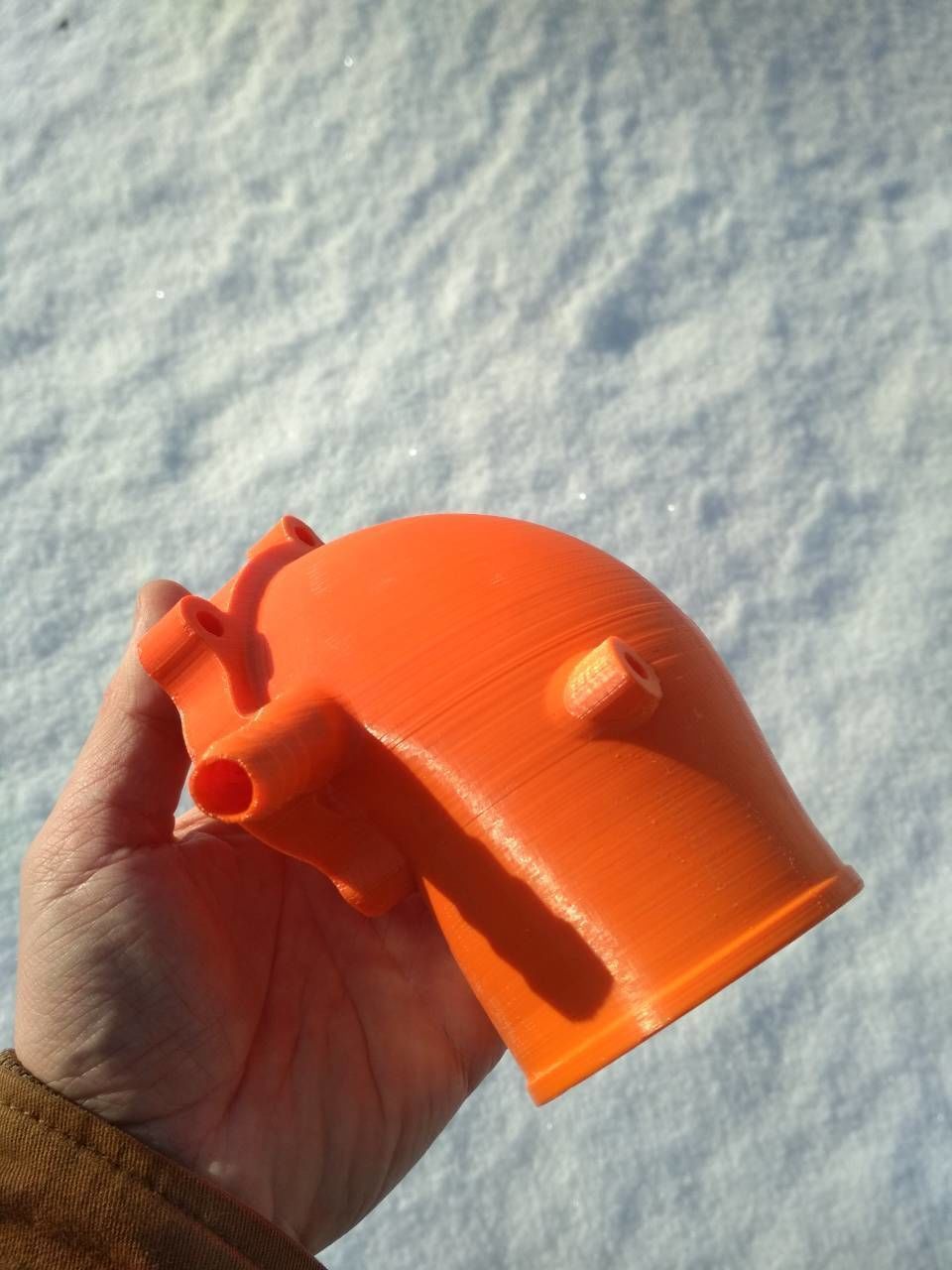 C20xe Powercap RIGHT PIPE 80 mm with fitting 16mm 3D print model_11