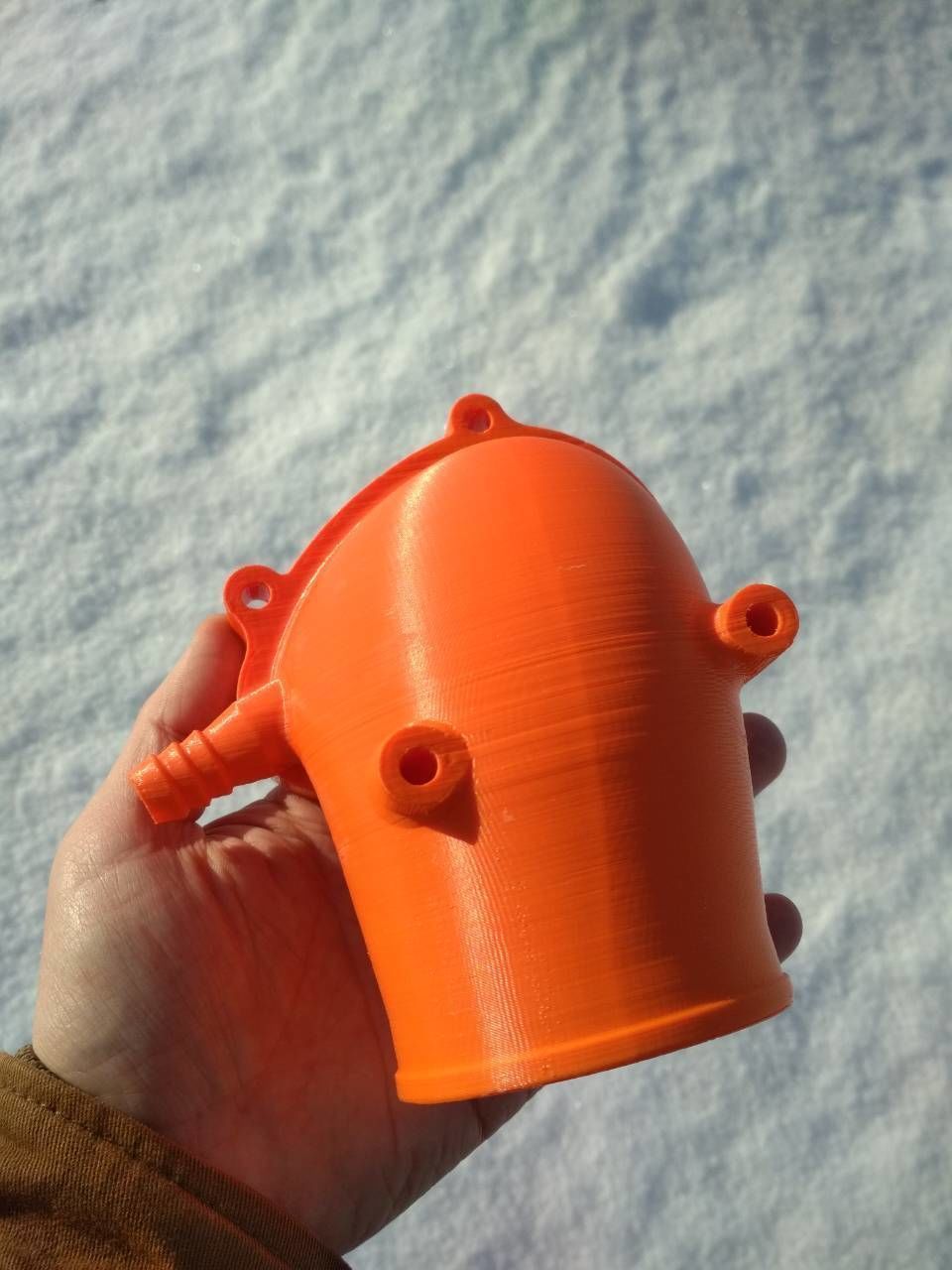 C20xe Powercap RIGHT PIPE 80 mm with fitting 16mm 3D print model_10